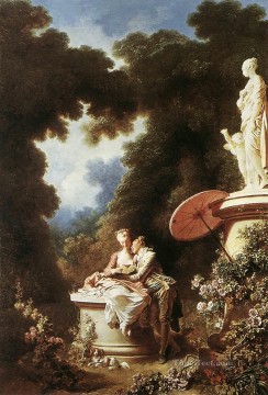 古典的 Painting - 愛の告白 ジャン・オノレ・フラゴナール・ロココ